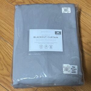 Pottery Barn Kids Quincy Gray Blackout Curtain